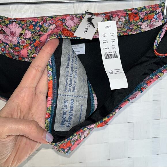 NWT J. Crew Liberty Meadow Song Floral Bikini Bottom Size XXL Spring Summer Swim - Picture 10 of 14